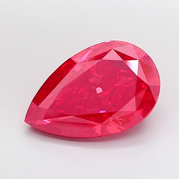 Pear Fancy Vivid Red Lab-grown Diamond 6.03ct VS1 loose diamond