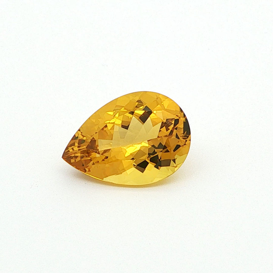 Pear Yellow Beryl 5.88ct loose gemstone