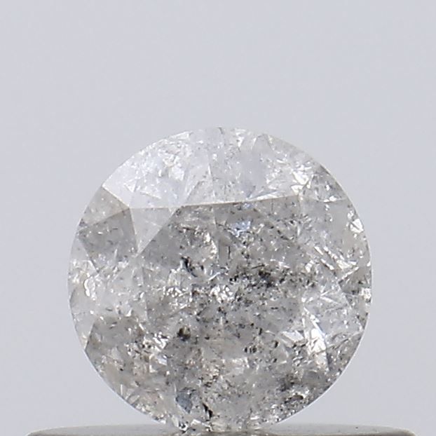 Round Salt And Pepper Natural Diamond 0.4ct I3 loose diamond