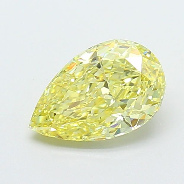 Pear Fancy Yellow Lab-grown Diamond 1.29ct VS1 loose diamond