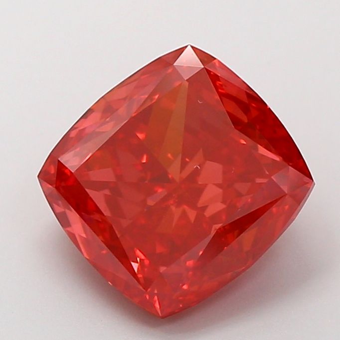 Cushion Fancy Vivid Red Lab-grown Diamond 4.01ct VS1 loose diamond