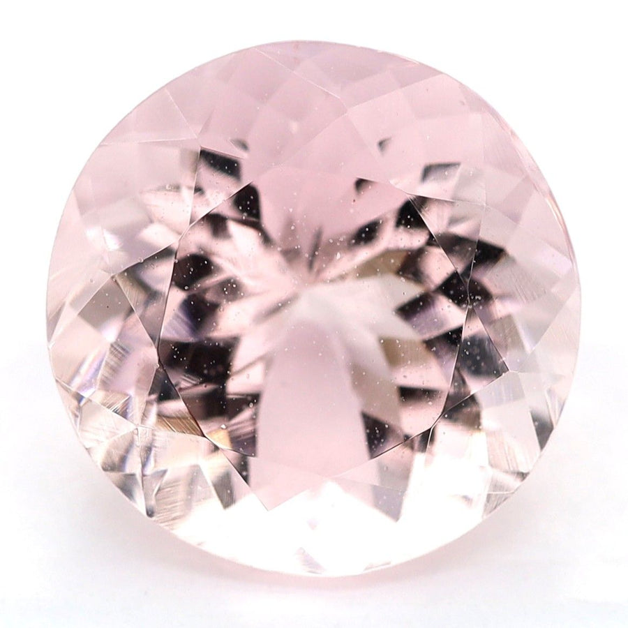 Round Pink Morganite 3.48ct loose gemstone