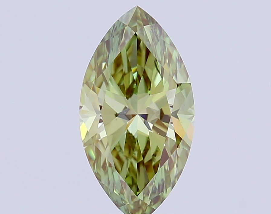 Marquise Fancy Vivid Green Lab-grown Diamond 1.04ct VS1 loose diamond