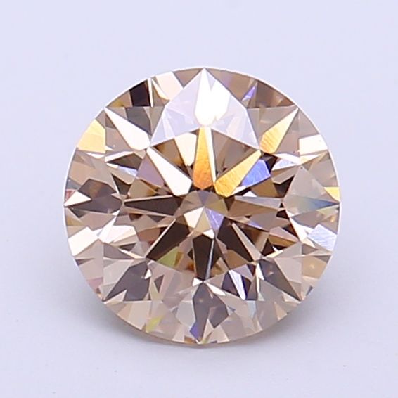 Round Fancy Light Brown Lab-grown Diamond 1.29ct VVS2 loose diamond