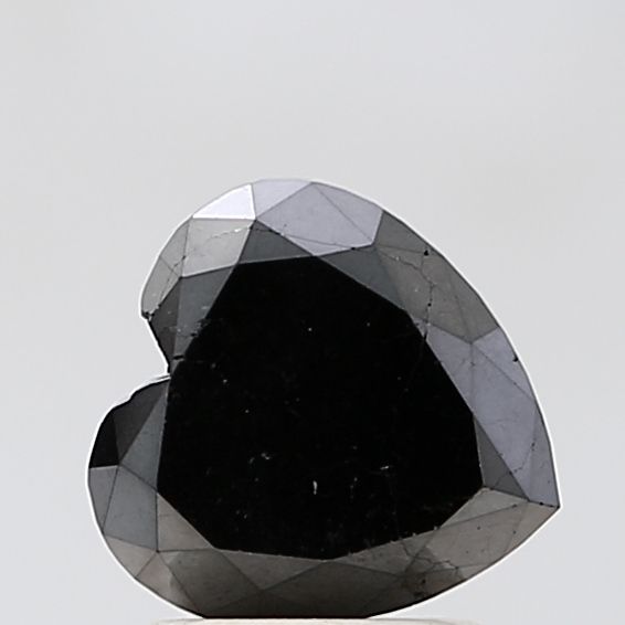 Heart Black Natural Diamond 2.18ct VVS2 loose diamond