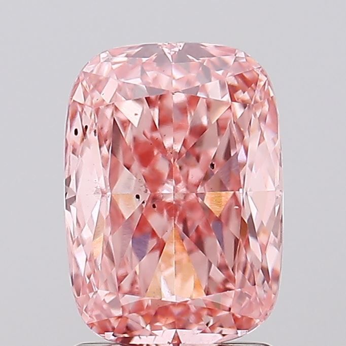 Cushion Fancy Vivid Pink Lab-grown Diamond 2.02ct SI1 loose diamond