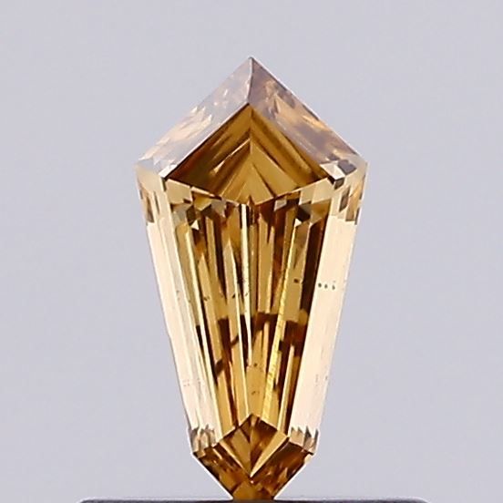 Shield Fancy Yellow Brown Lab-grown Diamond 0.33ct VS1 loose diamond