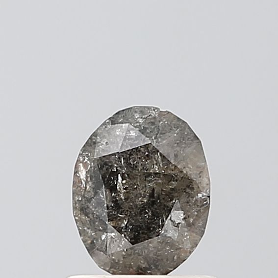 Oval Salt And Pepper Natural Diamond 0.7ct VS1 loose diamond