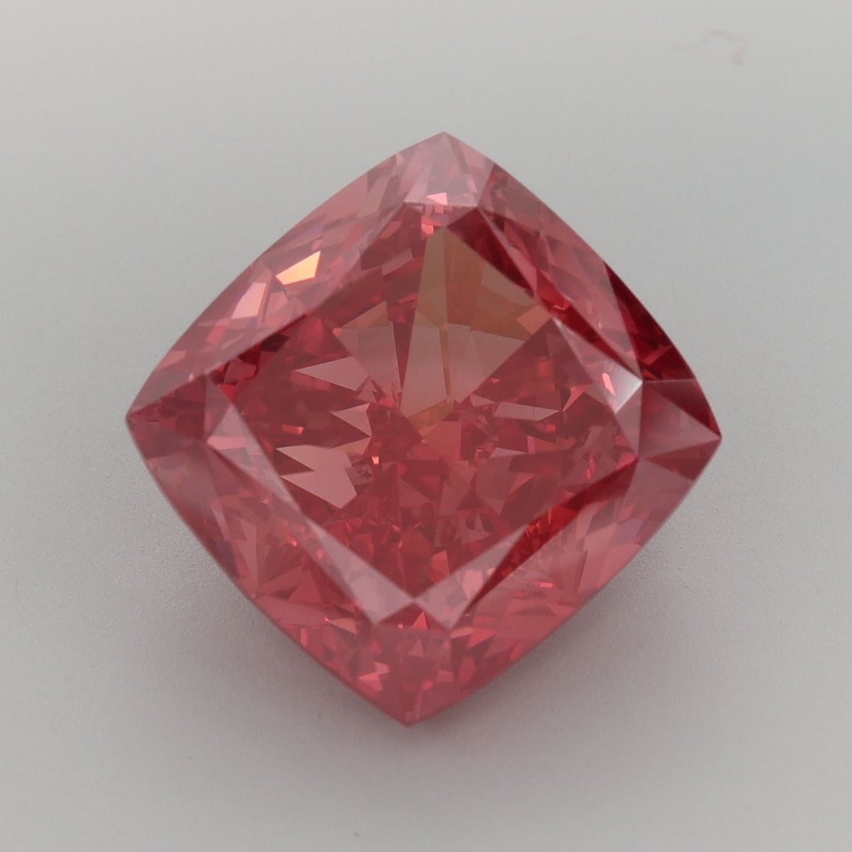 Cushion Fancy Vivid Red Lab-grown Diamond 8.8ct VS2 loose diamond