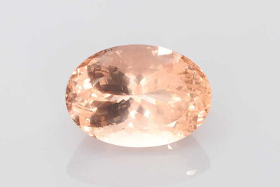 Oval Orange Morganite 15.05ct loose gemstone