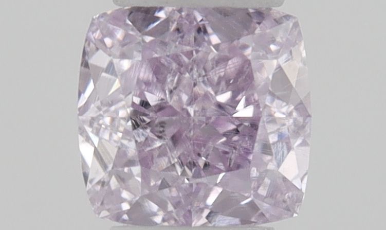 Cushion Fancy Pink Purple Natural Diamond 0.15ct SI2 loose diamond