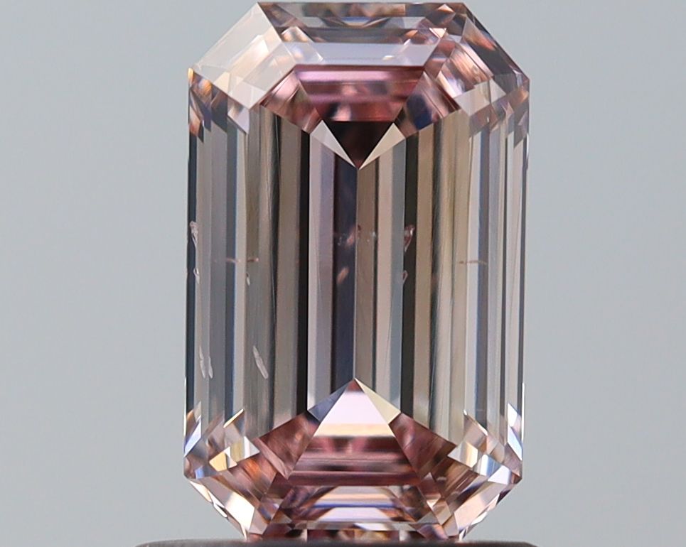 Emerald Fancy Pink Brown Natural Diamond 1ct SI2 loose diamond