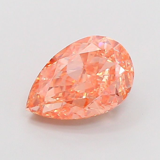 Pear Fancy Vivid Brownish Orange Lab-grown Diamond 2.08ct VS1 loose diamond