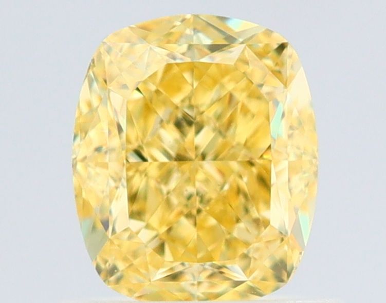 Cushion Fancy Intense Yellow Natural Diamond 1.01ct VS1 loose diamond