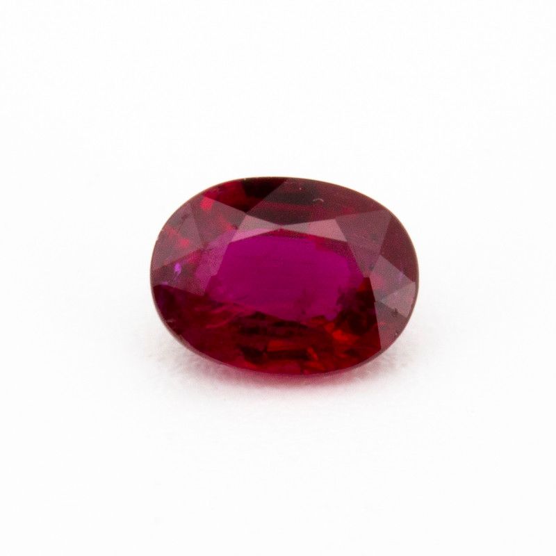 Oval Red Ruby 0.75ct loose gemstone