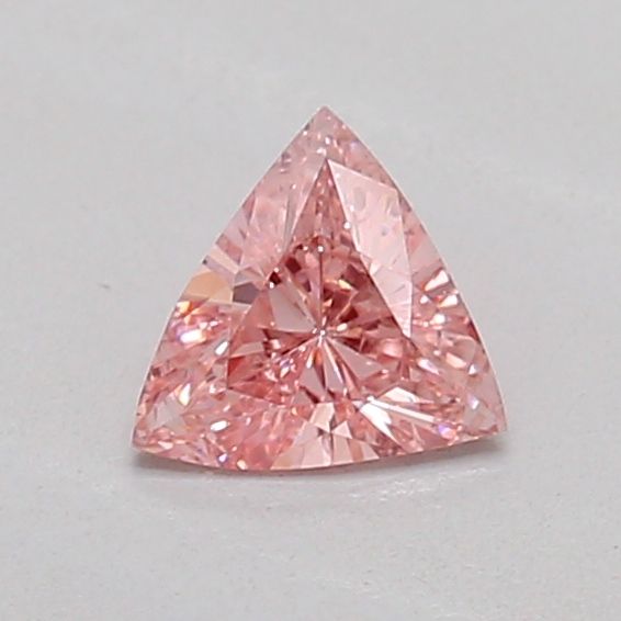 Triangular Fancy Vivid Pink Lab-grown Diamond 0.19ct VS2 loose diamond