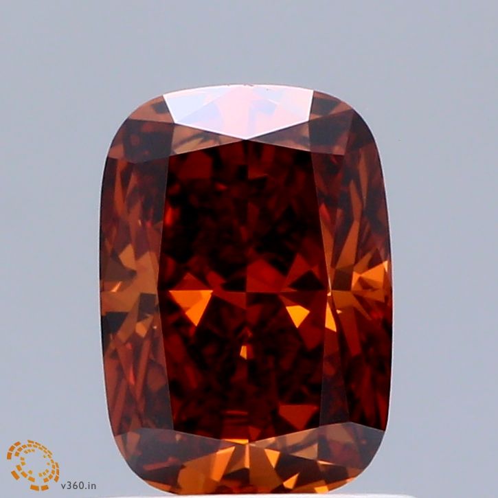 Cushion Fancy Deep Orange Lab-grown Diamond 1.01ct VVS2 loose diamond