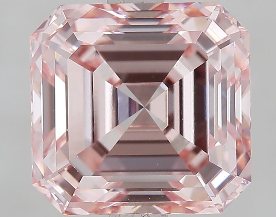 Asscher Fancy Intense Pink Lab-grown Diamond 3.09ct VS1 loose diamond