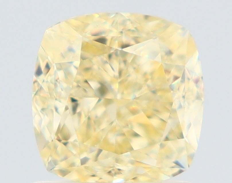 Cushion Fancy Light Yellow Natural Diamond 1.52ct VS1 loose diamond