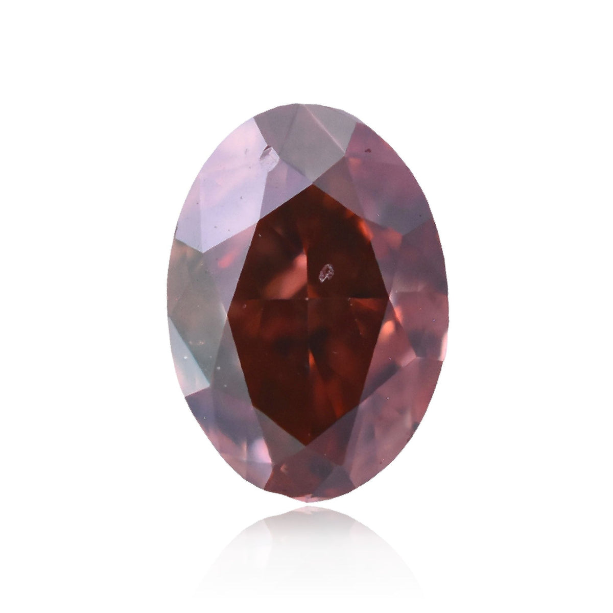 Oval Fancy Deep Orangey Pink Natural Diamond 0.2ct VS2 loose diamond