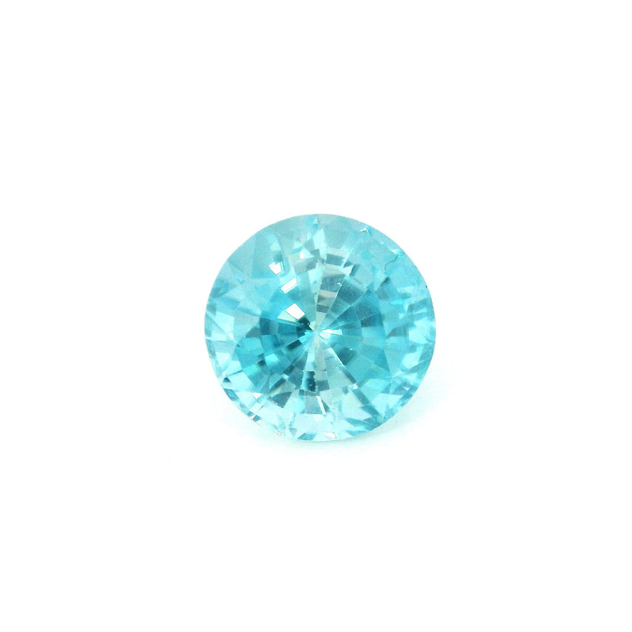 Round Blue Zircon 4.74ct loose gemstone