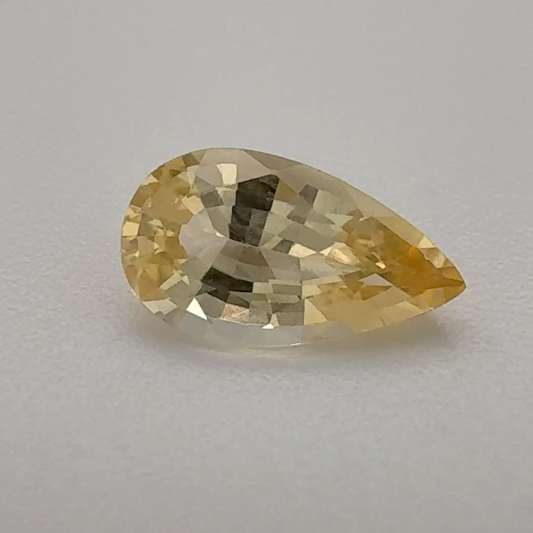 Pear Yellow Topaz 0.97ct loose gemstone