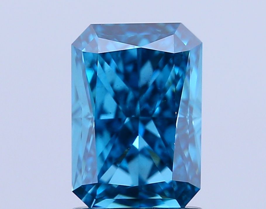 Radiant Fancy Vivid Blue Lab-grown Diamond 2ct VS1 loose diamond