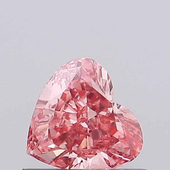 Heart Fancy Vivid Pink Lab-grown Diamond 0.39ct VS1 loose diamond