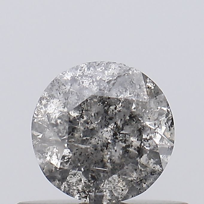 Round Salt And Pepper Natural Diamond 0.41ct I3 loose diamond