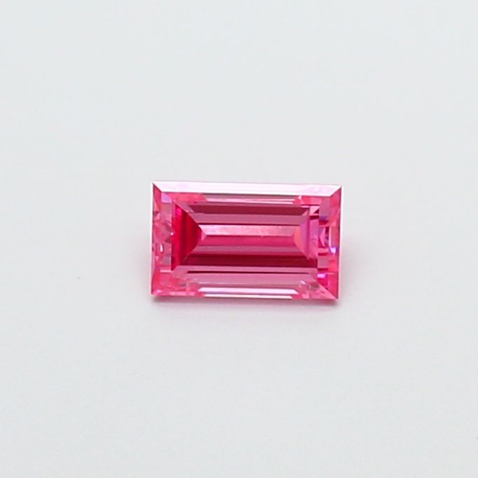 Baguette Fancy Vivid Pink Lab-grown Diamond 0.34ct VS1 loose diamond