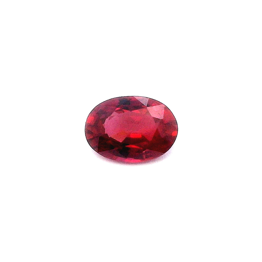 Oval Red Ruby 0.65ct loose gemstone