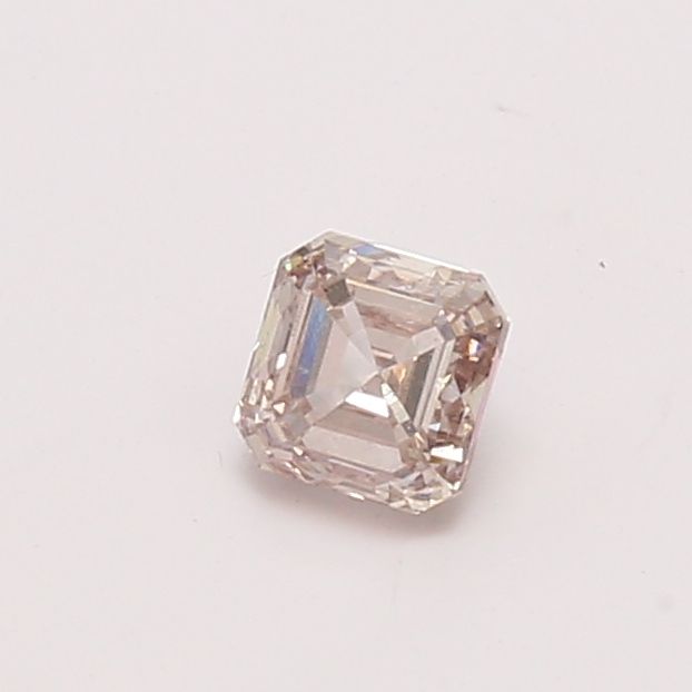 Asscher Fancy Pink Brown Natural Diamond 0.55ct VVS2 loose diamond