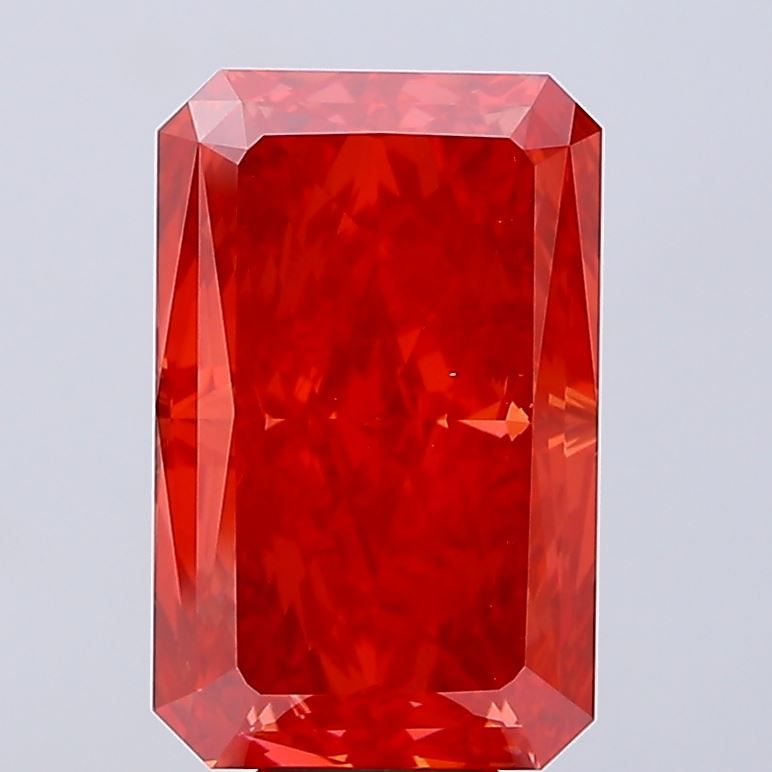 Radiant Fancy Vivid Red Lab-grown Diamond 10.01ct VVS2 loose diamond