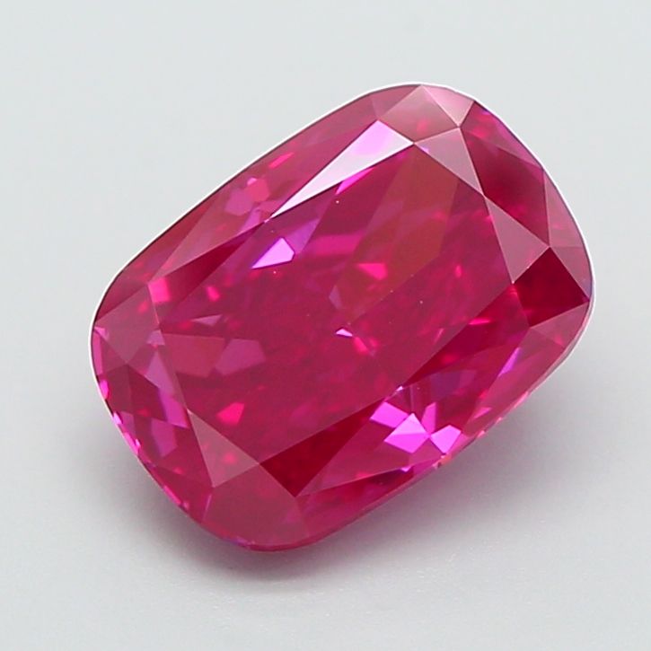 Cushion Fancy Vivid Red Lab-grown Diamond 2.5ct VS1 loose diamond