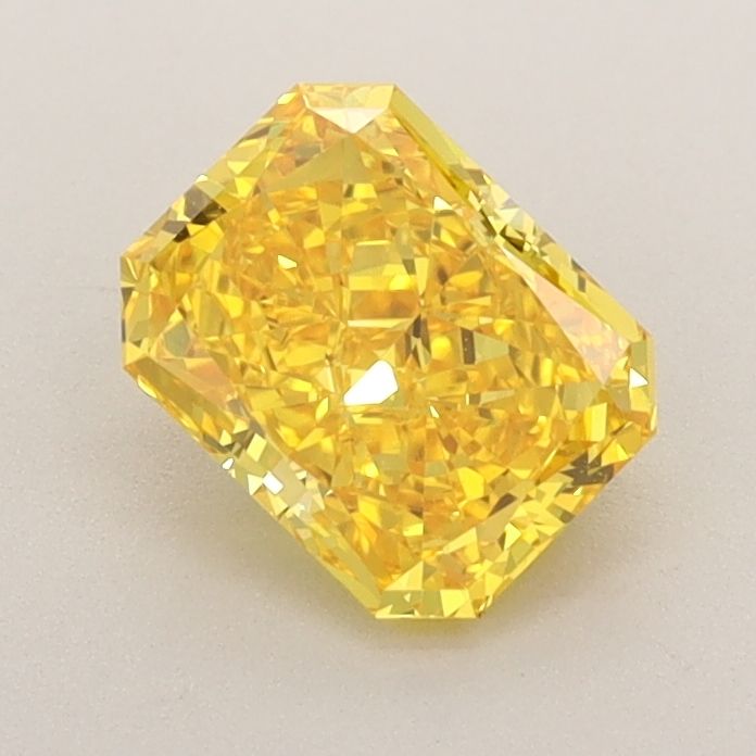 Radiant Fancy Vivid Yellow Lab-grown Diamond 0.95ct VS1 loose diamond