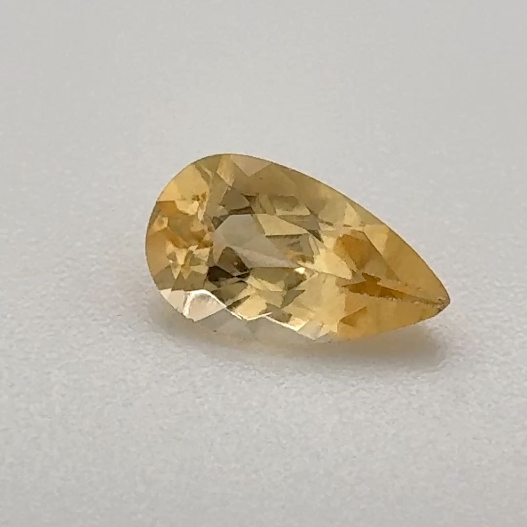Pear Yellow Topaz 0.78ct loose gemstone
