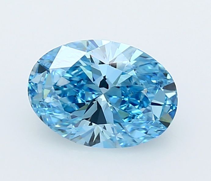 Oval Fancy Vivid Blue Lab-grown Diamond 1.53ct VVS1 loose diamond