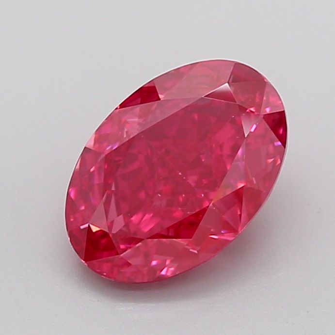 Oval Fancy Vivid Pink Lab-grown Diamond 3.02ct VS1 loose diamond