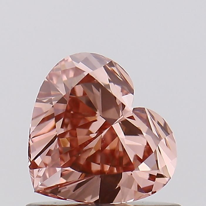 Heart Fancy Pinkish Brown Lab-grown Diamond 0.78ct VS1 loose diamond