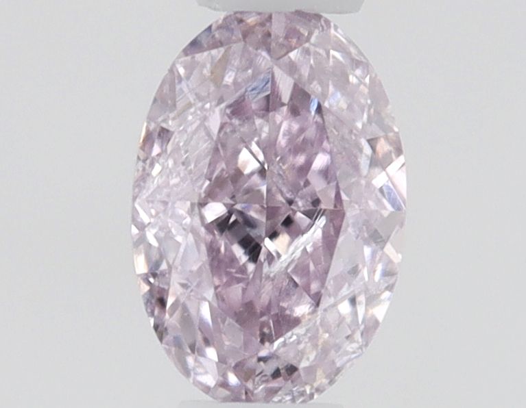 Oval Fancy Pink Purple Natural Diamond 0.13ct loose diamond