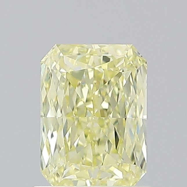 Radiant Fancy Light Yellow Natural Diamond 1ct VVS2 loose diamond