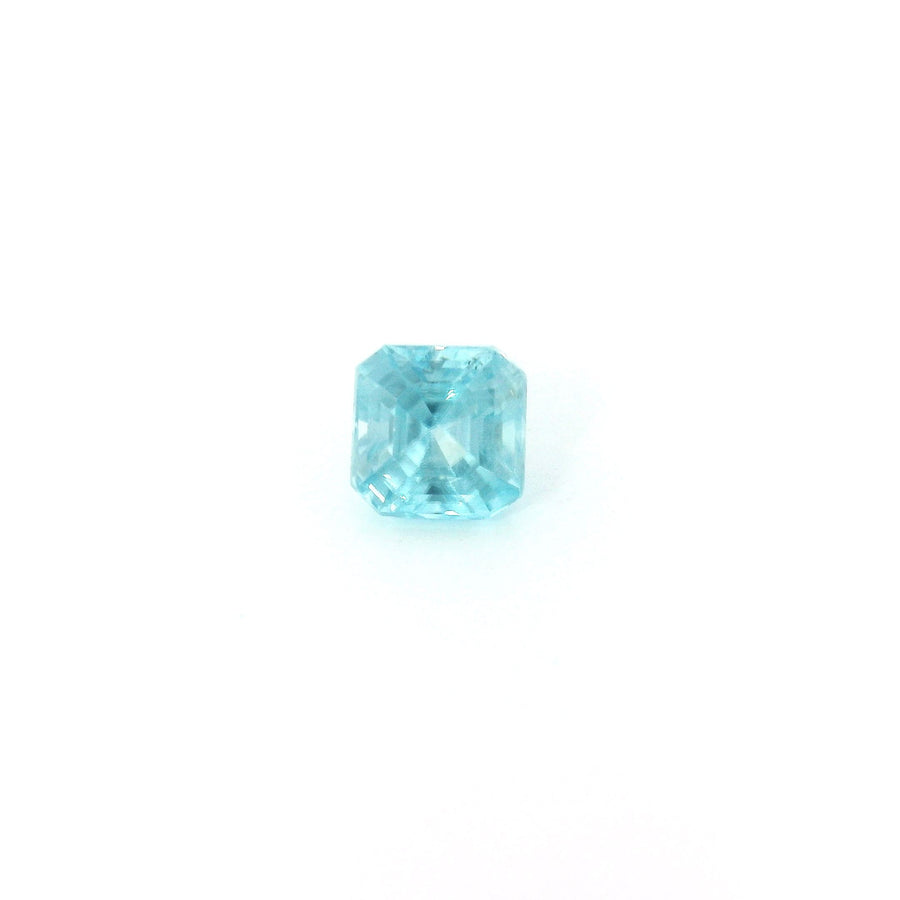Octagonal Blue Zircon 1ct loose gemstone