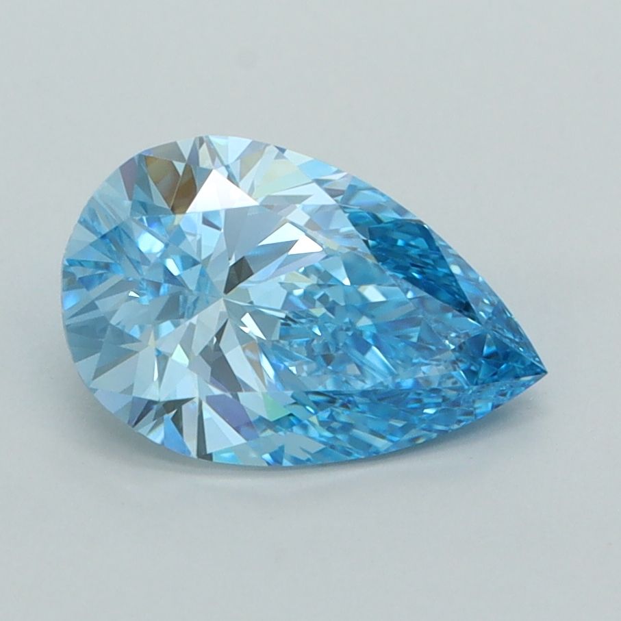 Pear Fancy Vivid Blue Lab-grown Diamond 1.51ct VVS2 loose diamond