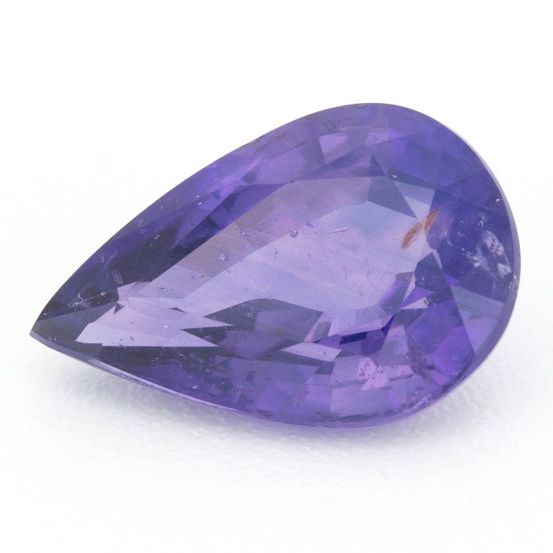 Pear Bi_color Sapphire 3.44ct loose gemstone