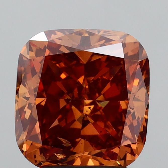 Cushion Fancy Brown Lab-grown Diamond 3.52ct SI1 loose diamond