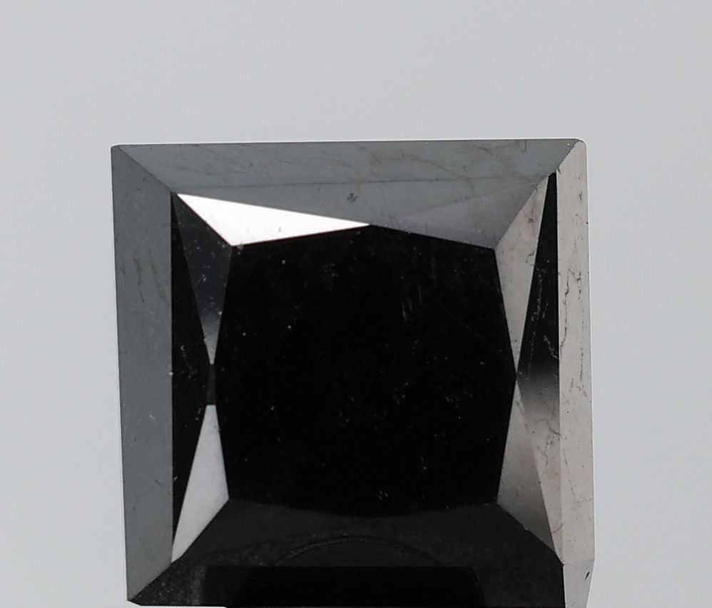 Princess Black Natural Diamond 9.73ct VS1 loose diamond