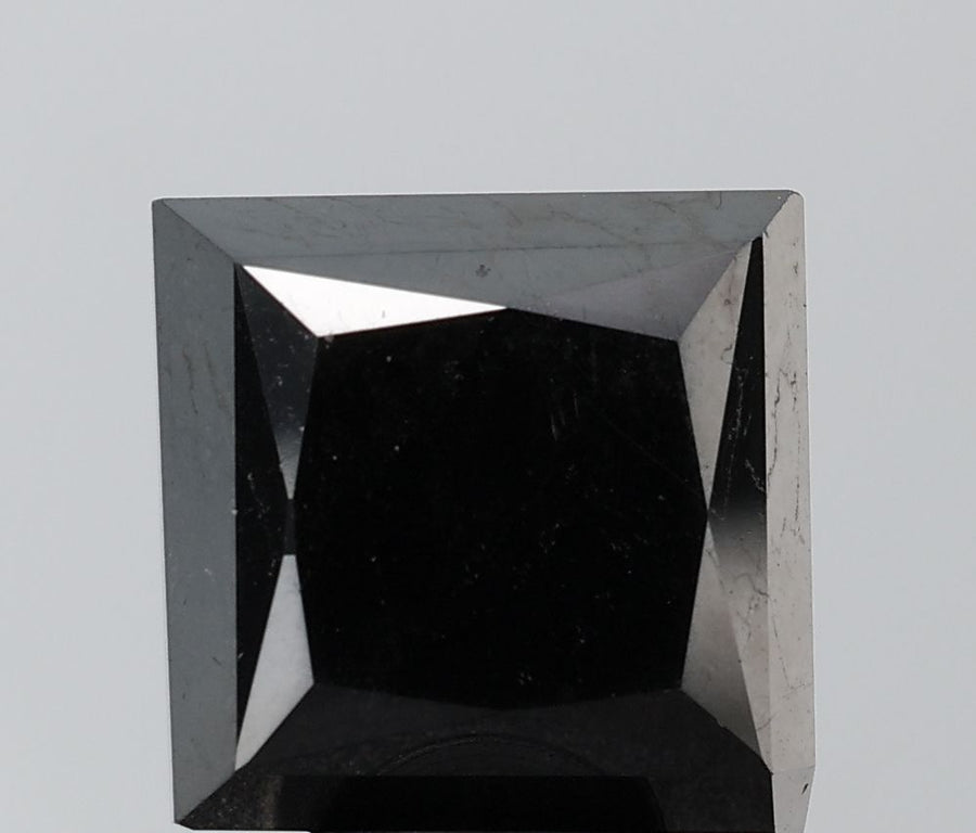 Princess Black Natural Diamond 9.73ct VS1 loose diamond