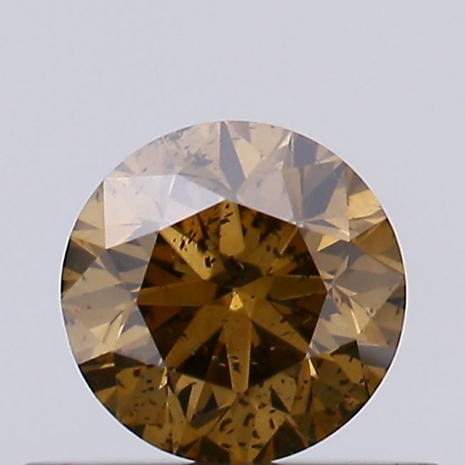 Round Fancy Brown Natural Diamond 0.37ct I1 loose diamond