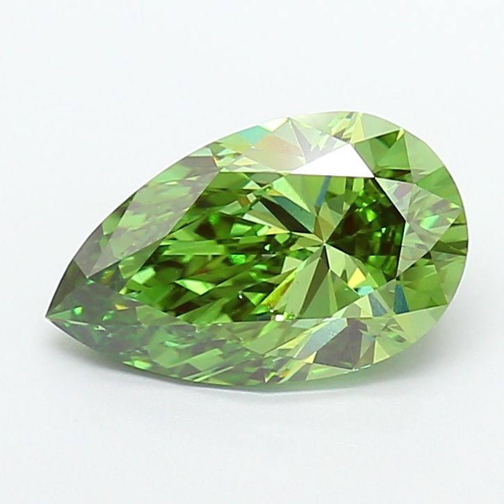 Pear Fancy Vivid Green Lab-grown Diamond 3.02ct VS1 loose diamond