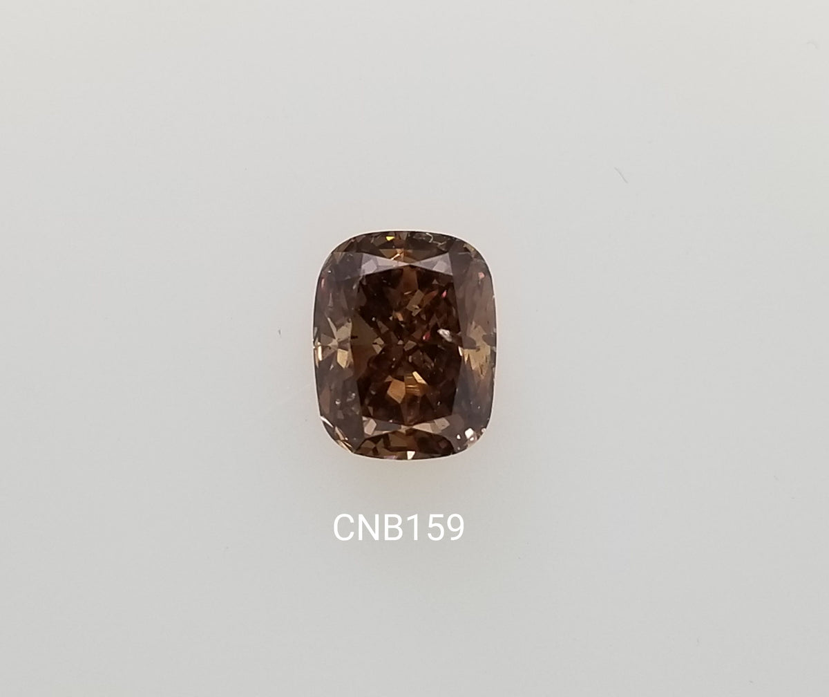 Cushion Fancy Dark Orangey Brown Natural Diamond 2.02ct loose diamond